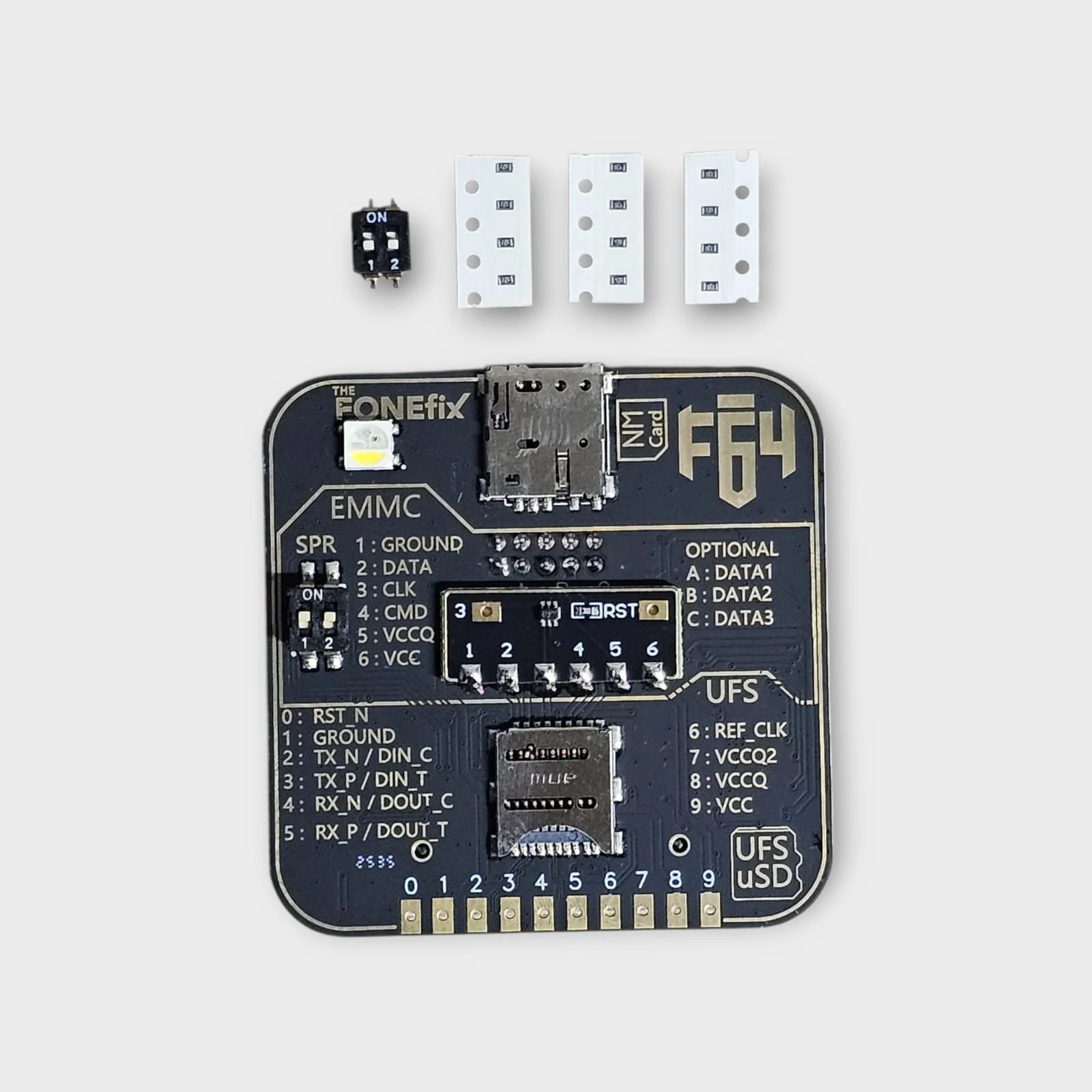 Flash 64 ISP Adapter With Transistor And Switch