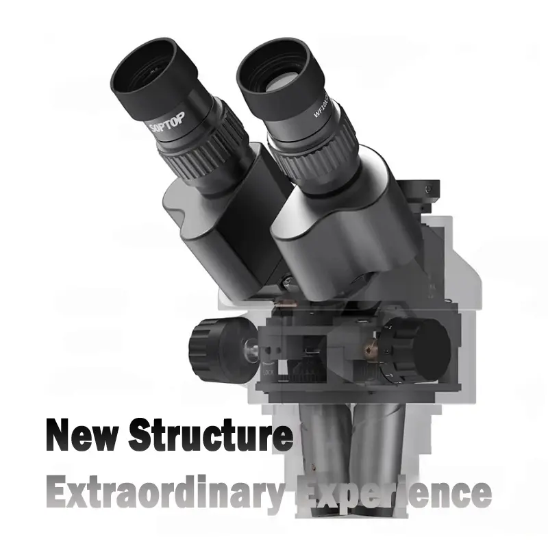 SOPTOP 6# Adjustable Trinocular Microscope (7X to 45X) - Image 5