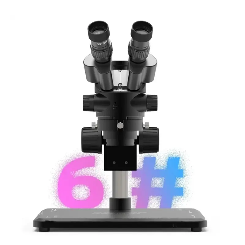 SOPTOP 6# Adjustable Trinocular Microscope (7X to 45X) - Image 2