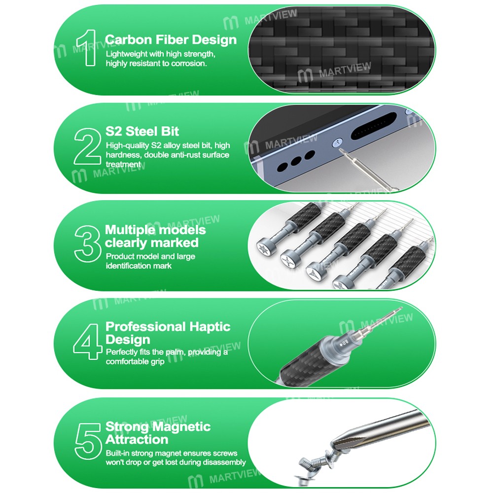 RELIFE RL-729A NEW High Precision Built-in Magnet Screwdriver - Image 3