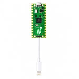 RASPBERRY PI PICO 2 (RP2350A) MODIFIED & READY TO USE DEVELOPMENT BOARD WITH LIGHTNING CABLE